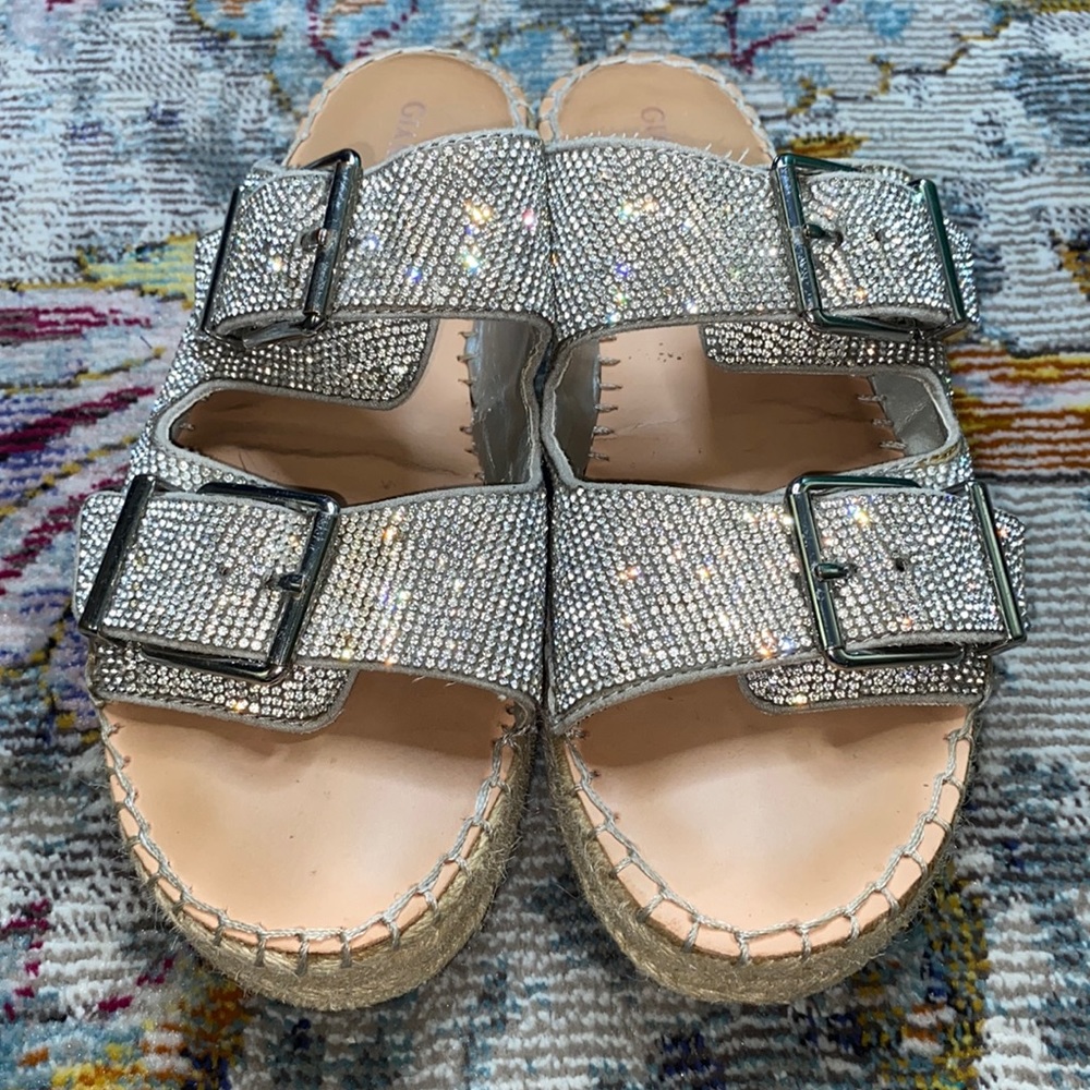 Giani Bini Silver Espadrille Sandal
